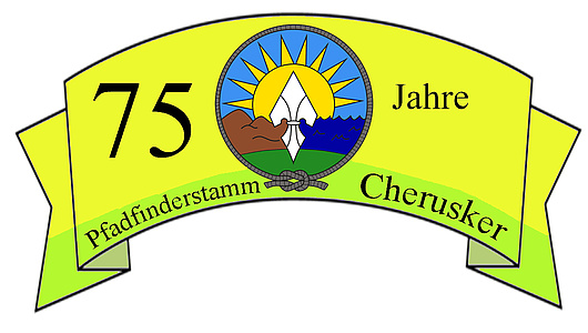 Banner "75 Jahre Pfadfinderstamm Cherusker"